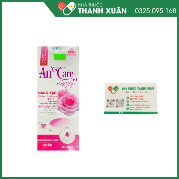 Dung dịch vệ sinh phụ nữ An'Care Luxury Góp phần hạn chế sự phát triển của vi khuẩn gây viêm nhiễm, nấm ngứa